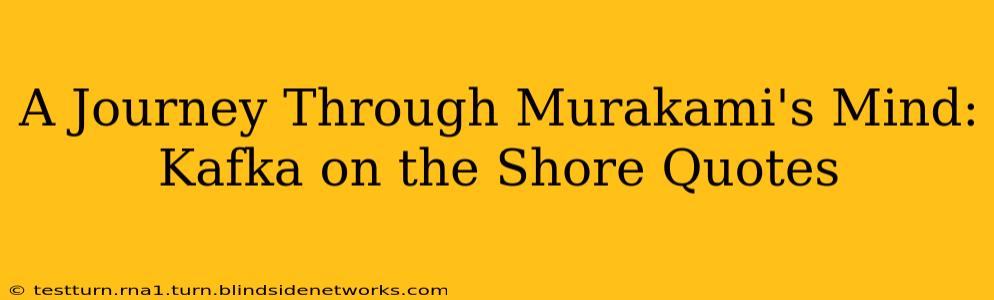 A Journey Through Murakami's Mind: Kafka on the Shore Quotes