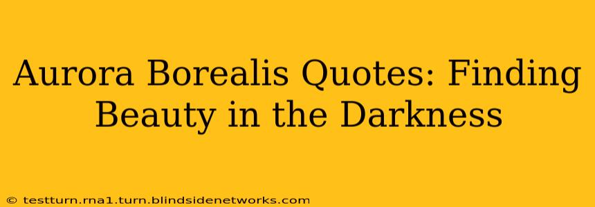 Aurora Borealis Quotes: Finding Beauty in the Darkness