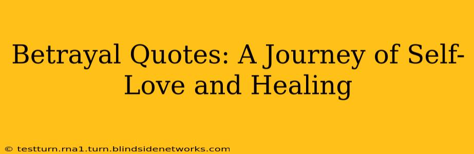 Betrayal Quotes: A Journey of Self-Love and Healing