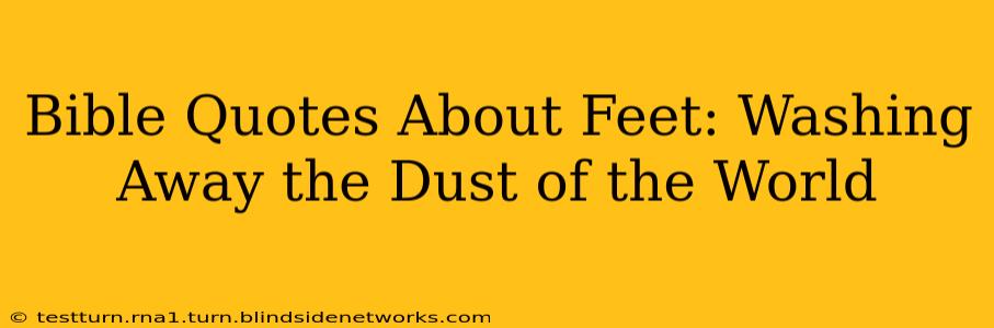 Bible Quotes About Feet: Washing Away the Dust of the World