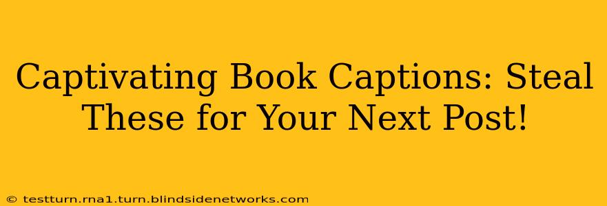 Captivating Book Captions: Steal These for Your Next Post!