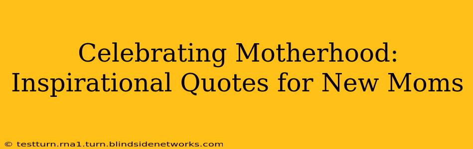 Celebrating Motherhood: Inspirational Quotes for New Moms