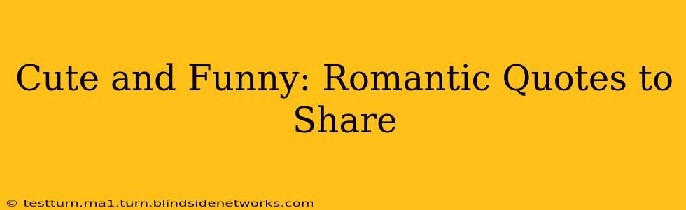 Cute and Funny: Romantic Quotes to Share