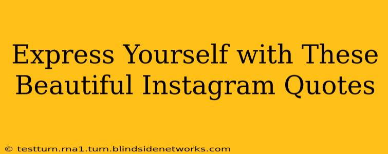 Express Yourself with These Beautiful Instagram Quotes
