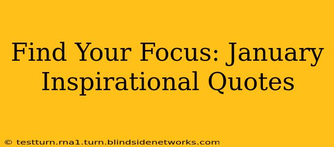 Find Your Focus: January Inspirational Quotes