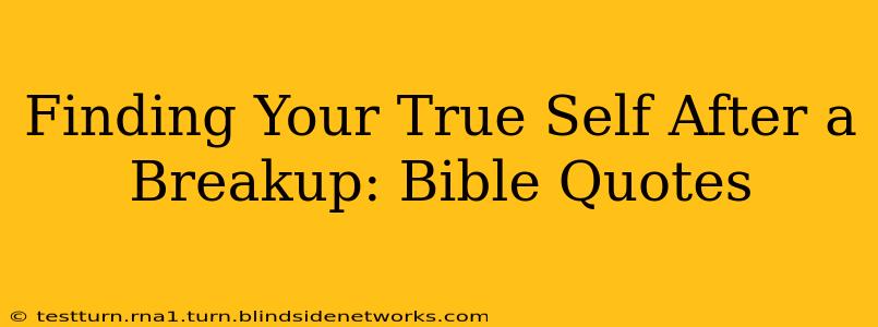 Finding Your True Self After a Breakup: Bible Quotes