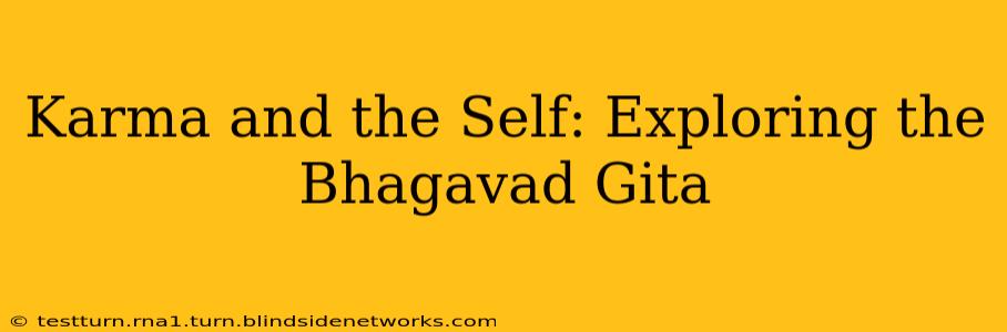 Karma and the Self: Exploring the Bhagavad Gita