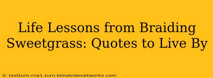 Life Lessons from Braiding Sweetgrass: Quotes to Live By