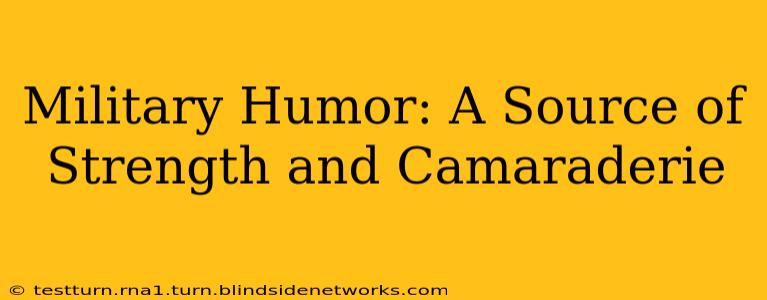 Military Humor: A Source of Strength and Camaraderie