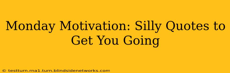 Monday Motivation: Silly Quotes to Get You Going