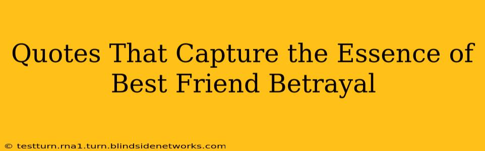 Quotes That Capture the Essence of Best Friend Betrayal