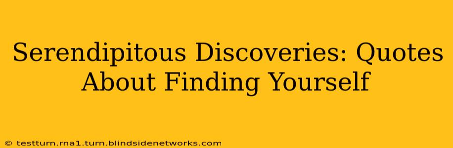 Serendipitous Discoveries: Quotes About Finding Yourself