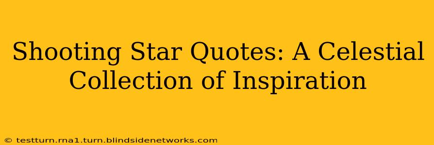 Shooting Star Quotes: A Celestial Collection of Inspiration