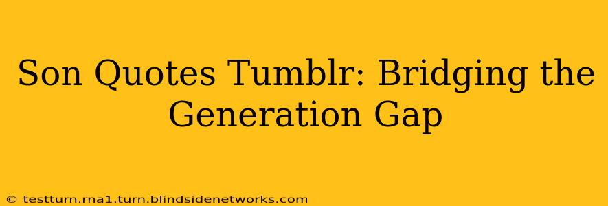 Son Quotes Tumblr: Bridging the Generation Gap