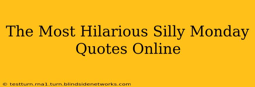 The Most Hilarious Silly Monday Quotes Online