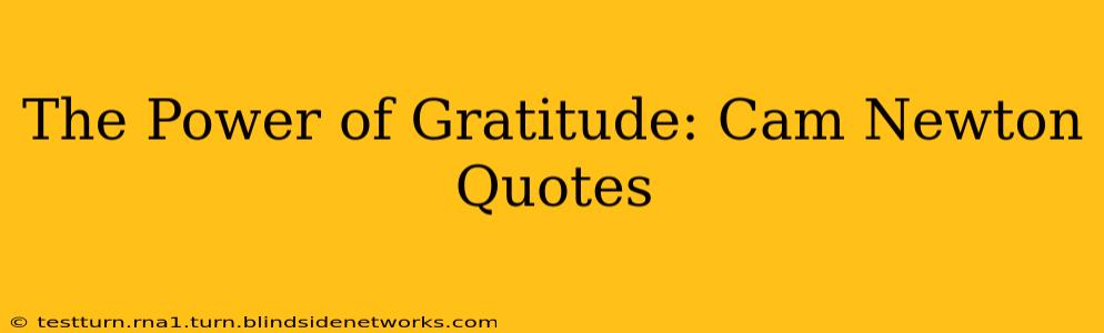 The Power of Gratitude: Cam Newton Quotes