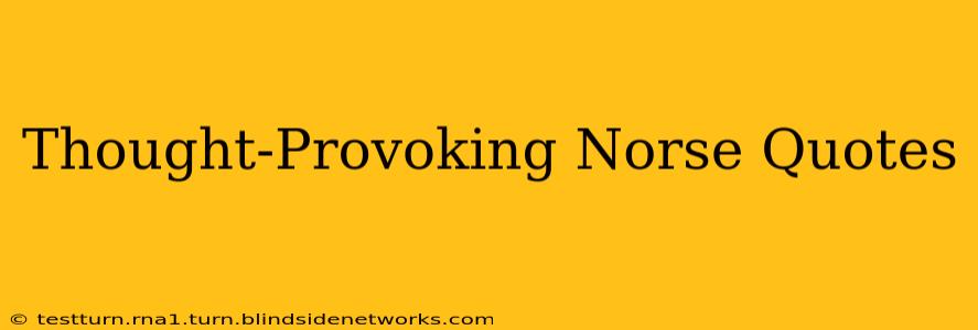 Thought-Provoking Norse Quotes