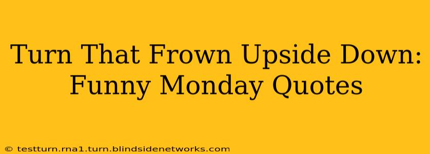 Turn That Frown Upside Down: Funny Monday Quotes